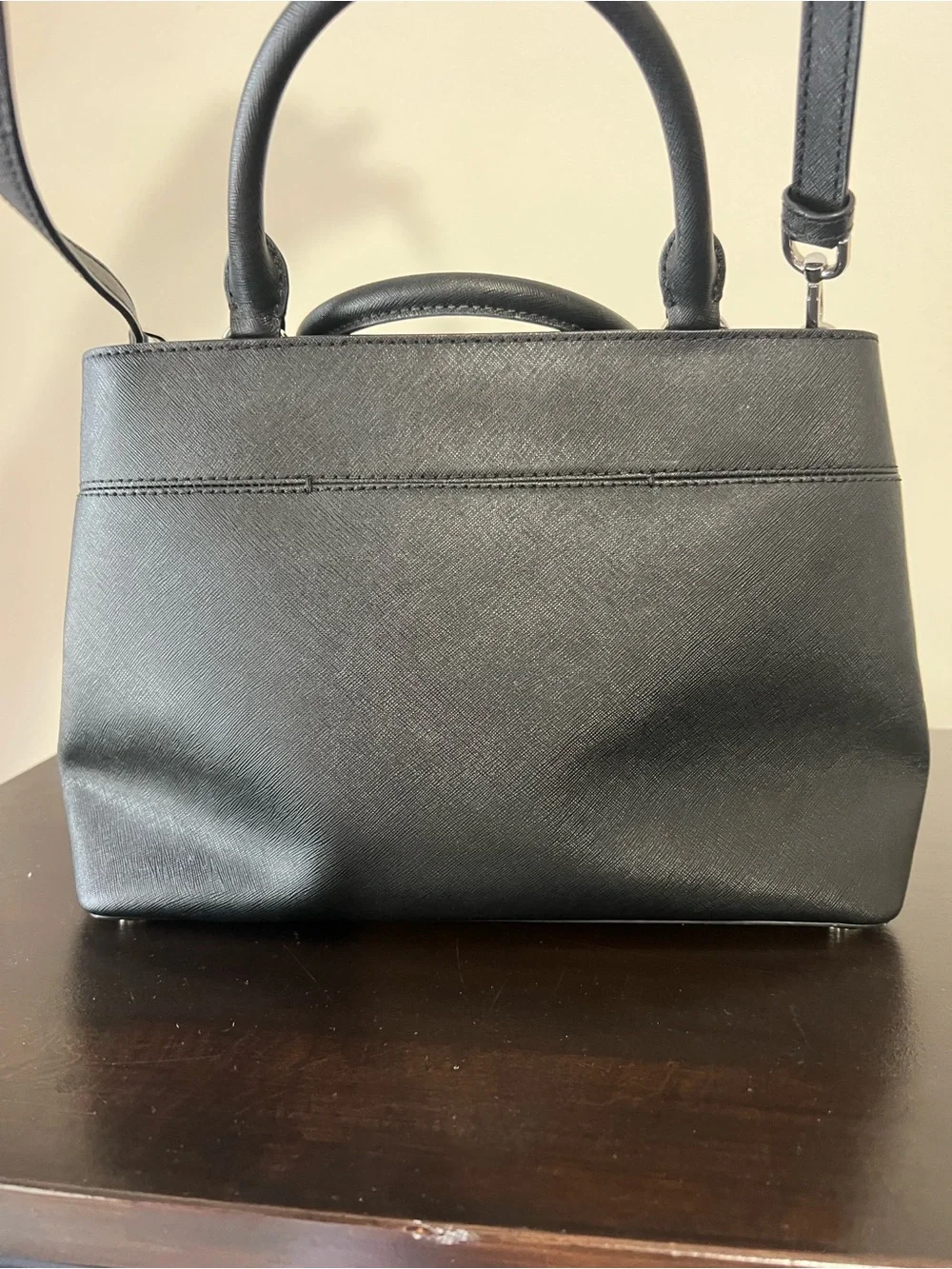 Michael Kors Black Quilted Interior Zip Tote